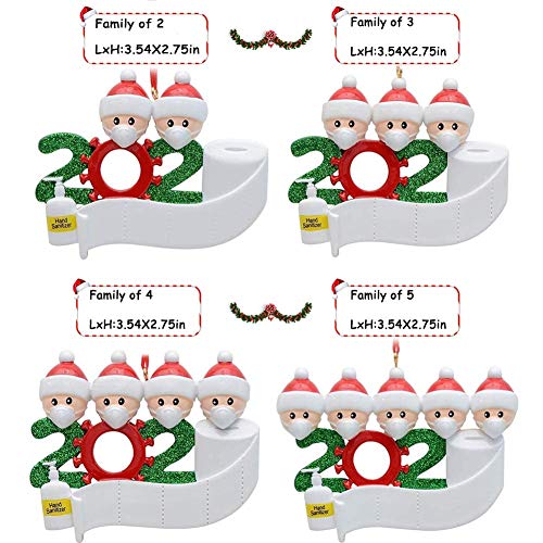 Ztl 2020 Christmas Ornaments Personalized Survived Family Ornament Christmas Tree Ornaments Holiday Decorations Customized Xmas Gifts
