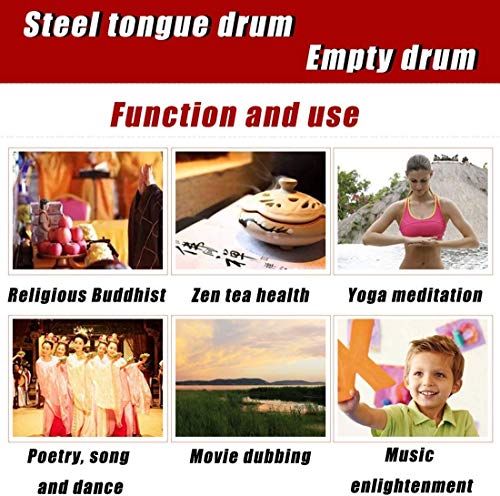 JLDN Tambour De Langue en Acier 11 Notes, Handpan Drum 12 EU / 30cm Tambour À Main Tambour Hand Pan avec maillets Sac… - Les Beatles, Paul McCartney, John Lennon, RIngo Starr, George Harrison JLDN Tambour De Langue en Acier 11 Notes, Handpan Drum 12 EU / 30cm Tambour À Main Tambour Hand Pan avec maillets Sac… – Image 8
