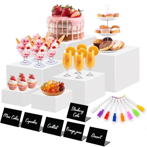 Draupnir 6 Pcs Food Risers for Display Party Included Mini