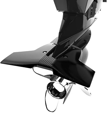 Classic Junior Hydrofoils for 9.9-40 hp Black - Best for Small Boats - Stabilizer Fins for Outboard/Outdrive Motors - Made in the USA