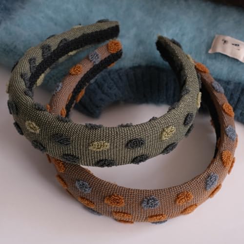 Hair bands compression bundles high skull top headbands premium feeling headwear wide edge hairpin(Black) image 5