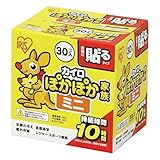 アイリスオーヤマ(IRIS OHYAMA) 使い捨てカイロ ぽかぽか家族 貼る ミニサイズ 30個入