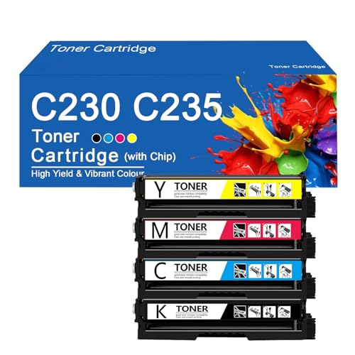 Toner compatible C230 Xerox 006R04388 haute capacité pack 4 couleurs pour des textes nets