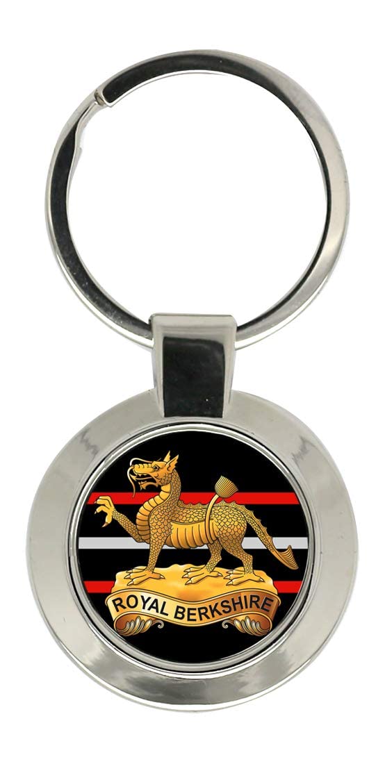 Giftshop Uk Unisex Silver Coloured Metal Royal Berkshire Regiment, British Army Key Ring