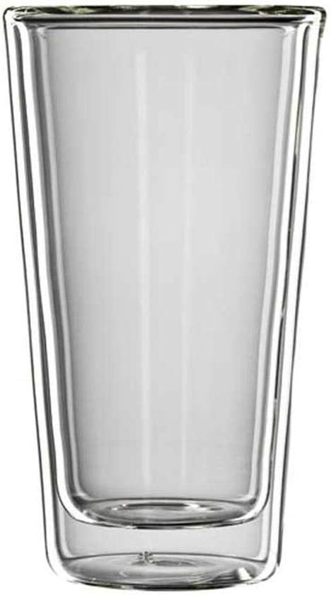 bloomix Set of 6 Latte Macchiato Glasses Milano Double-Walled Thermal Glasses 300 ml Each
