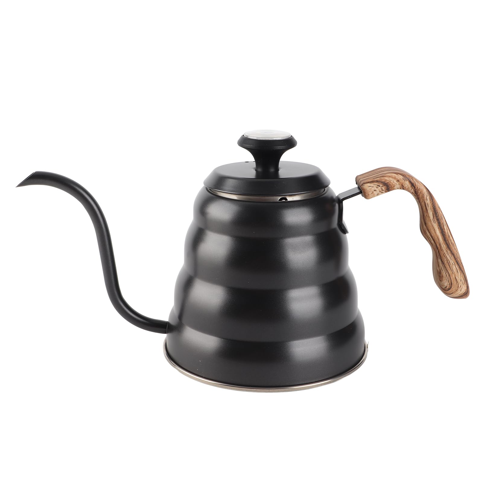 CHICIRIS Bollitore per caffè a Collo di Cigno da 1,2 Litri in Acciaio Inossidabile Elegante Gocciolatoio per gli Amanti del caffè con Termometro