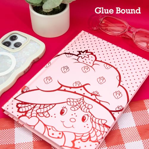 Image of Strawberry Shortcake Red Foil Hardcover Journal, Lined Notebook with Ribbon Bookmark, 5.75 x 8.5 Inches, 87 Pages