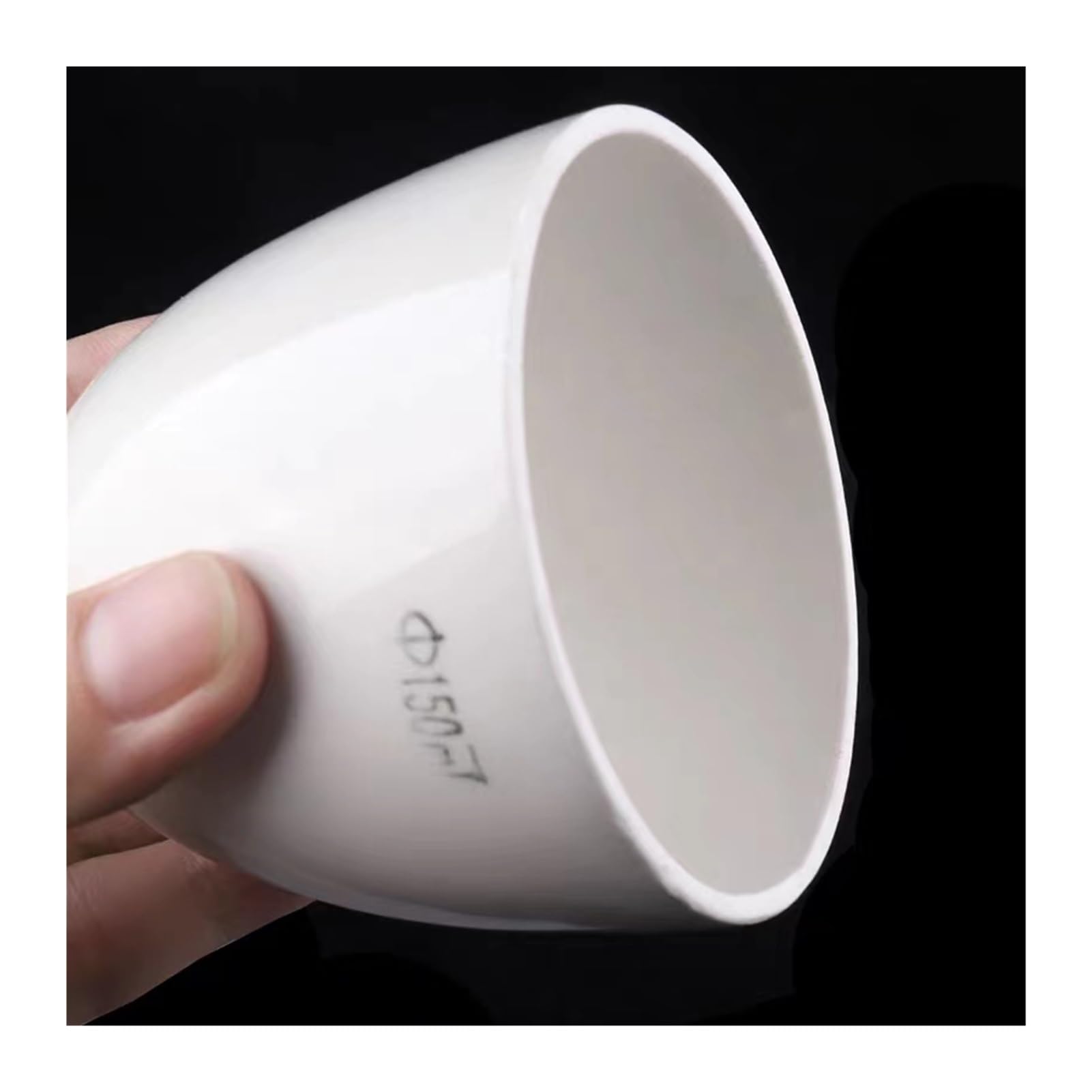 Crogiolo in ceramica resistente alle alte temperature da 5 pezzi/lotto con crogiolo in porcellana da laboratorio con coperchio(100ml)