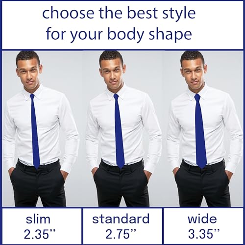 Image of Men's Oxford Matt Neckties Solid Color for Adults Tuxedo Classic Design, by Bow Tie Hosue