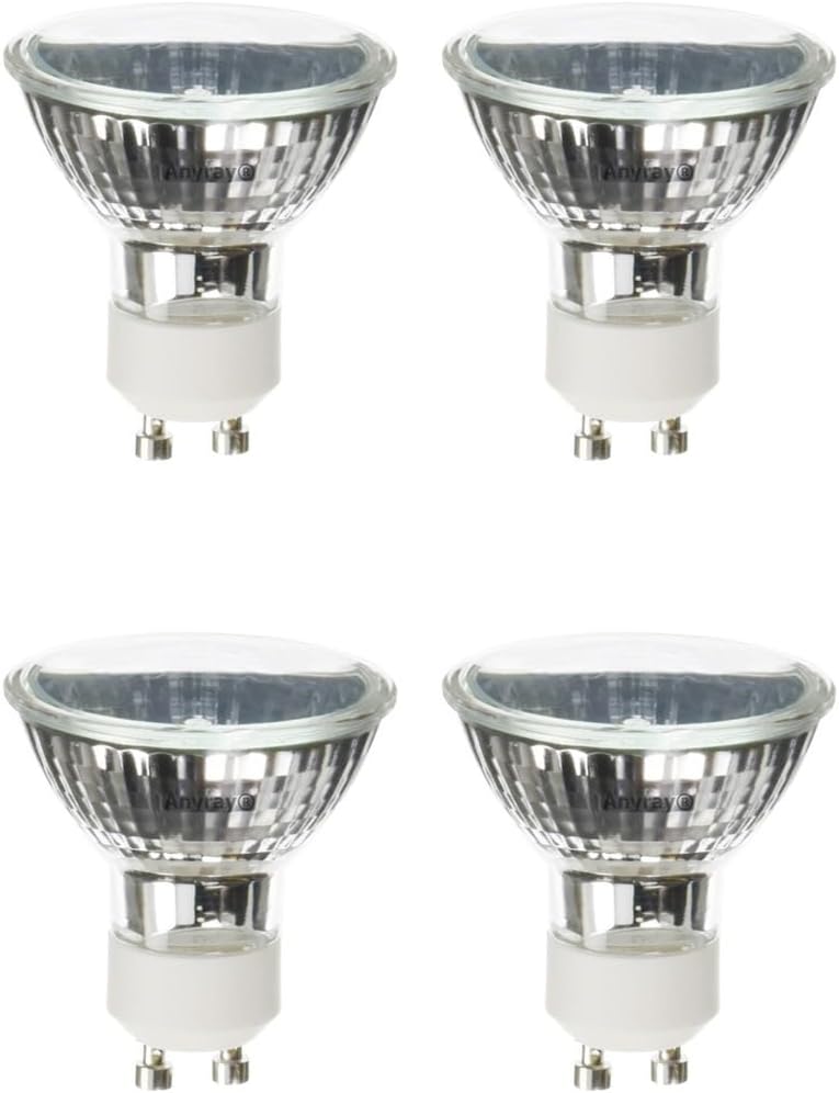 Anyray (4)-Bulbs Compatible for QP136 Range Hood 35W MR-16 GU10 120V 35-Watts Light Bulbs