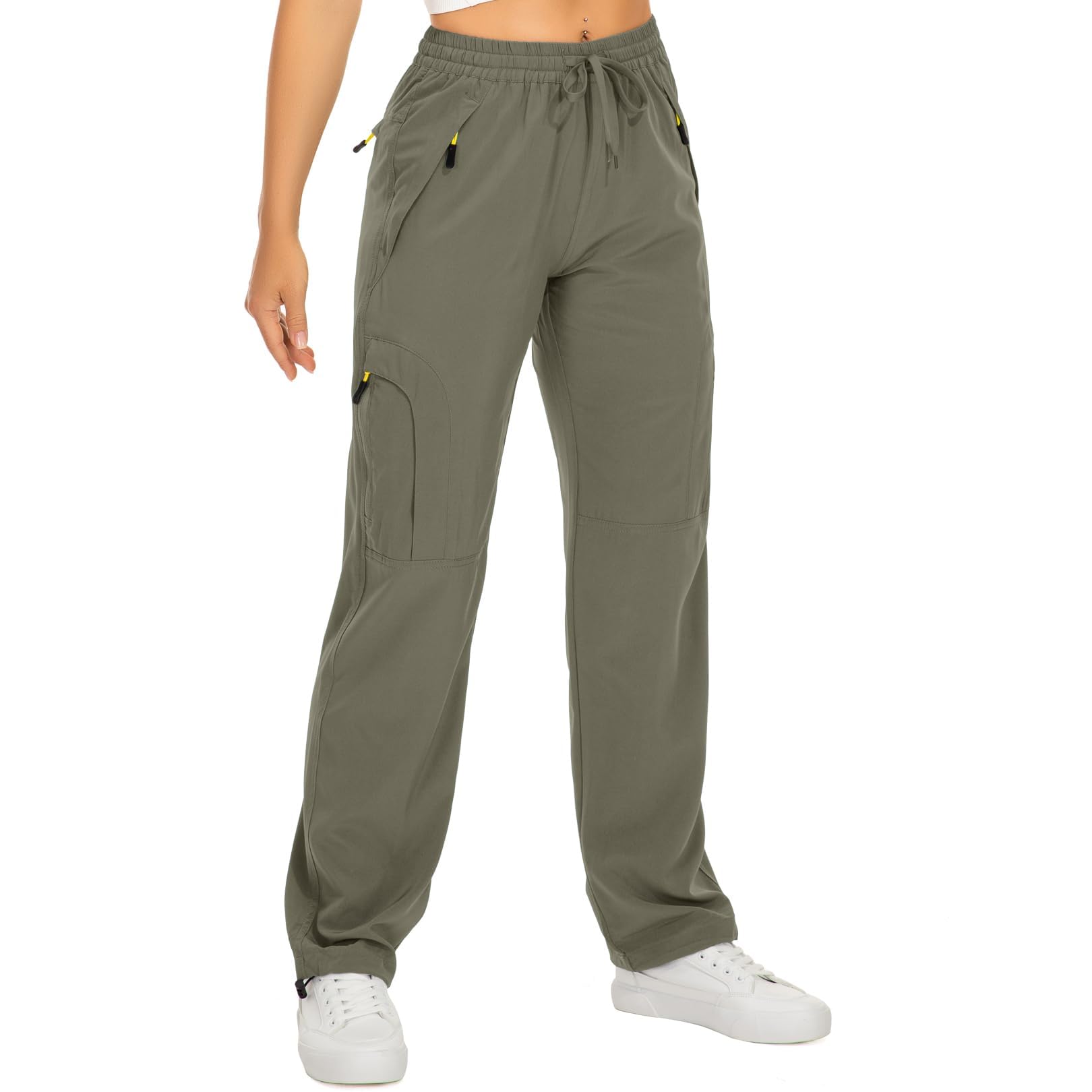 q - rious Women's Parachute Pants Quick Dry Lightweight Safari Pants Zipper Pockets-picture-29
