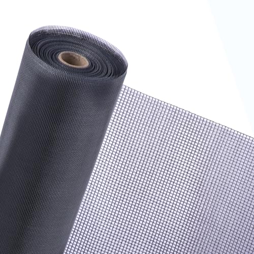 Ailinscn Fiberglass Window Screen Replacement Suitable for Windows Courtyards Patio Porch Pool Door 48x84