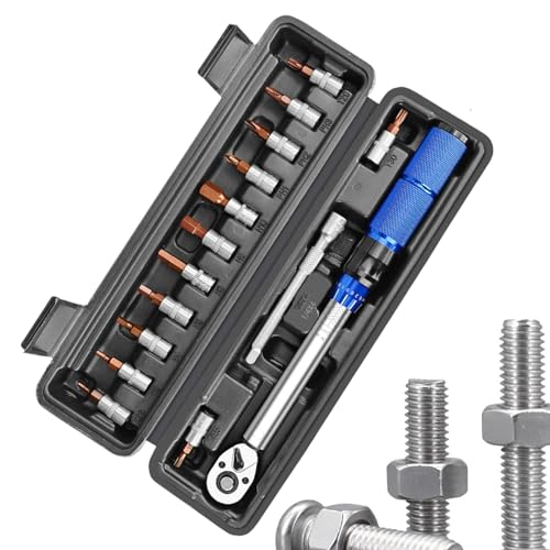 Juego de llaves de torsión de bicicleta | Herramienta de bicicleta de alta dureza de 22-24 Nm | Llave dinamométrica de mano para bicicleta - para mantenimiento y uso en bicicletas de carretera