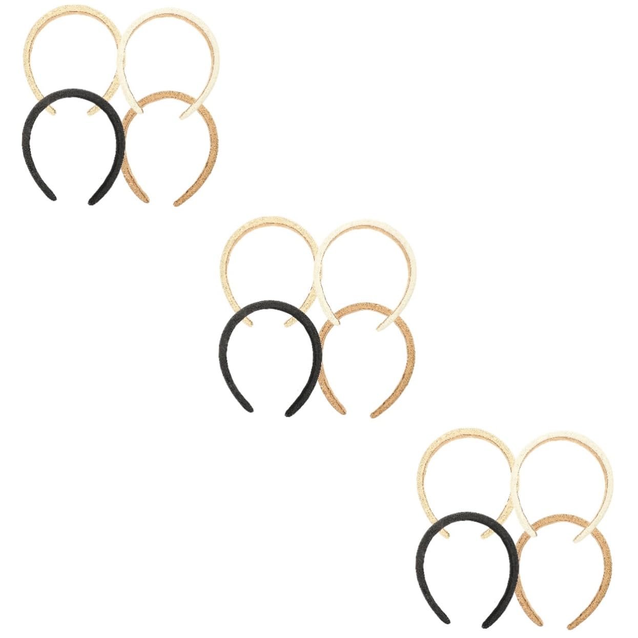 Housoutil 12 Diademas De Elásticas Trenzadas Para Mujer Diademas Anchas Para Mujer Decoraciones Para El Cabello Diadema De Diademas Para Tiara Accesorios De Tela Para