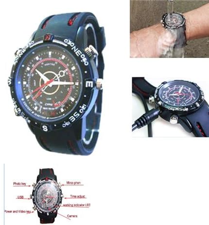 8GB Spy Watch Camera Digital Video Recorder Hidden DV DVR Waterproof Camcorder