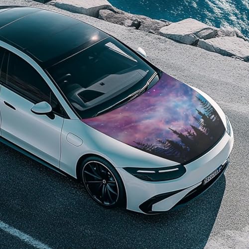 Image of Car Snow Cover,A Waterproof,Windproof Half Car Cover for Winter Frost and Ice Removal-Star Forest