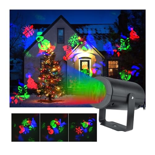 Lampe de projection du Père Noël pour décorations extérieures - 2
