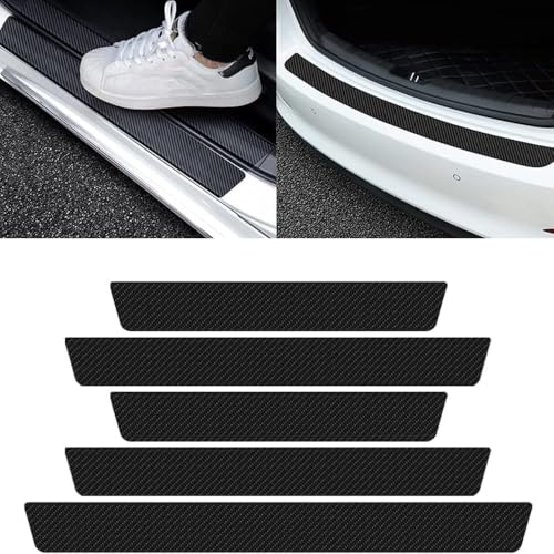 RUIDAM Protectoras de Umbral de Puerta de Coche para Kia Tonic Visto Stinger Stonic, Tira Umbral Coche Puerta Bienvenido Pedal protección Decoración Accesorios