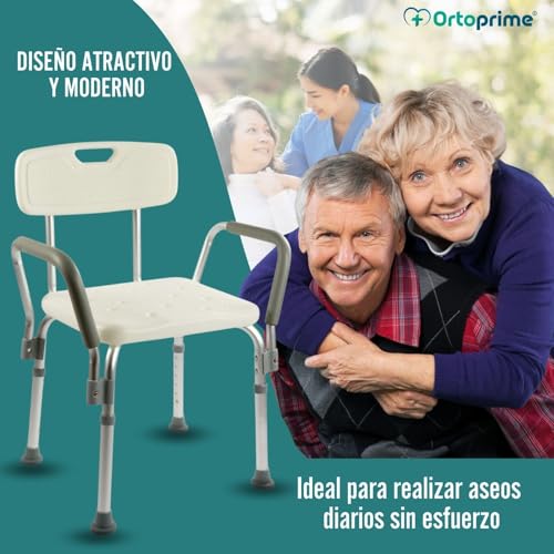 Variante de OrtoPrime Silla Ducha Respaldo Extraíble 6 Alturas