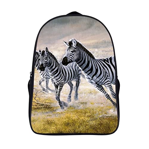 Cartable enfants adolescents zebra sac à dos mode 3D cool grand format 40cm pour l'école
