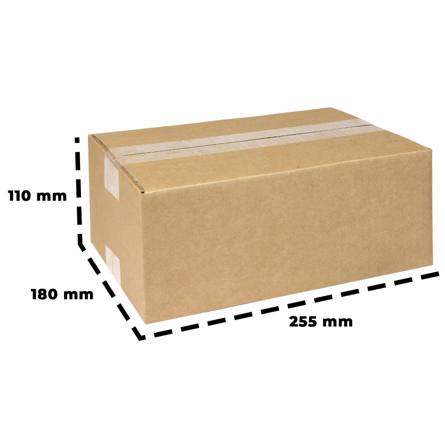 smiley pack 300 Stück Faltkartons 250 x 175 x 100 mm braun KK24 Versandkarton Verpackungskartons 25 x 17,5 x 10 cm aus Wellpappe 1 wellig Karton Pappkarton Versandbox Paket Päckchen