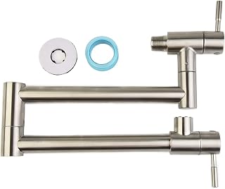 Grifo giratorio plegable montado en la pared, grifo de cocina montado en la pared, grifo giratorio plegable