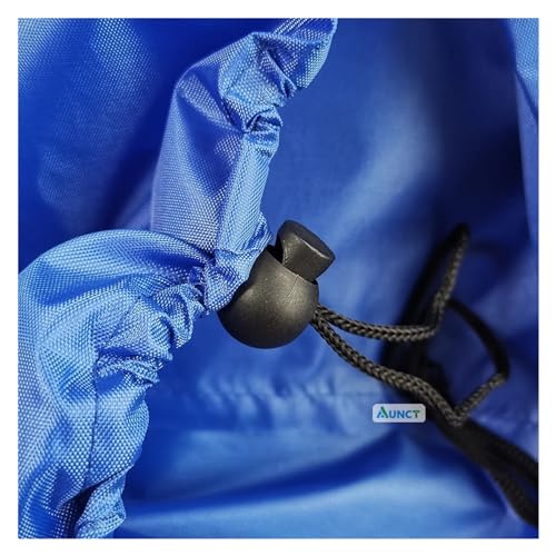 Housse table de jardin bleu bâche de protection imperméable 115cm - 7
