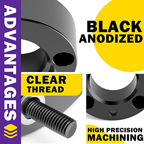 3 Inch Leveling Kit for Silverado 1500, 3\" Front Suspension Level Kit Strut Spacers for 2007-2023 Chevy Silverado 1500 & GMC Sierra 1500 Pickup, 6061-T6 Aluminum Forged Not require strut disassembly - Thumbnail 4
