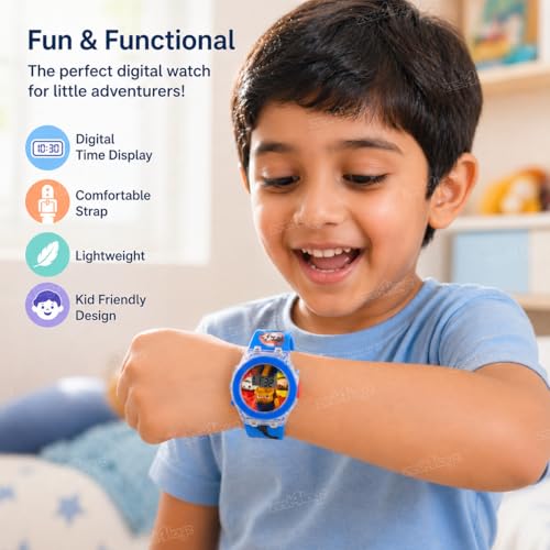 Image of Zest 4 Toyz Digital Watch for Kids Watch for Boys with 6 Image Projector Cartoon Design Adjustable Strap Battery Included Fun Projector Watch Birthday Gift for Boys and Girls Age 3+ (Multicolor)