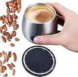 KDFD Stainless Steel Coffee Cup with Insulated Double Wall Coffee Mug, Espresso and Tea Cup for Hot...