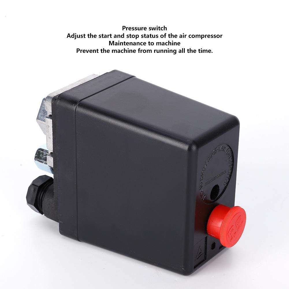 220V Wyłącznik Ciśnieniowy Sprężarki Powietrza Regulator Ciśnienia Powietrza Przełącznik Zaworu Pionowy Jednofazowy 8Kg Akcesoria Mechaniczne Pojedynczy Otwór Fb-30
