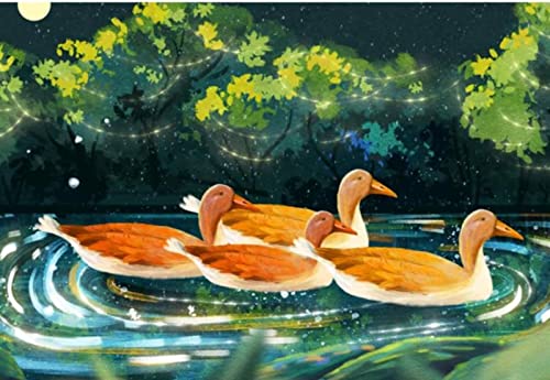 Kit broderie point de croix canard idée cadeau originale pour anniversaire et loisirs