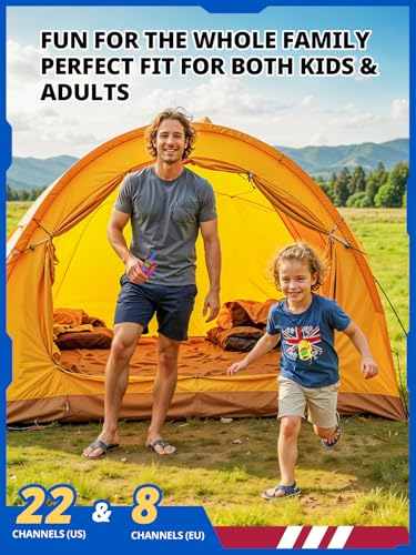 Image of Inspireyes Walkie Talkies for Kids, Long Range 2 Way Radio, Outdoor Hiking Toys for 3-12 Year Old Chirstmas Birthday Gift for Boys, 4 Pack