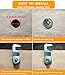 BOZXYE 1 Pack Tool Box Locks with Keys, Hook Cam, 5/8