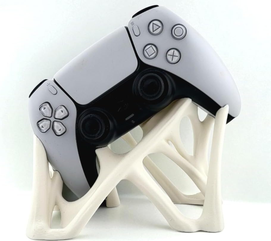 Gallery of Drip Spider Web Controller Stand – Compatible with PS5 DualSense – Minimalist Display Holder for Gaming Desks