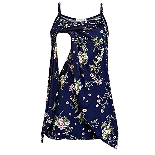 Parnixs Women's Maternity Nursing Tank Tops Cami Sleeveless Breastfeeding Clothes Shirts, Group U, X-Large (3 Pack) #TOP1