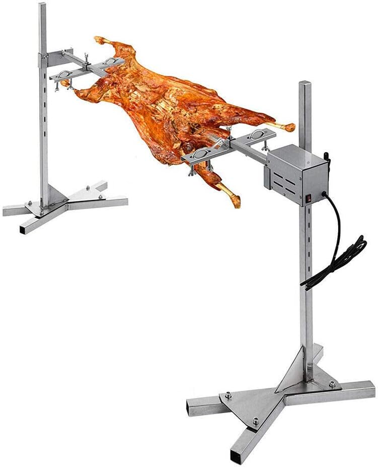 YUEWO BBQ Grill Rotisserie Kit Up to 70KG Pig Spit Rotisserie Grill Heavy Duty for Pig Rotisserie Hog Lamb Outdoor Party Campfire