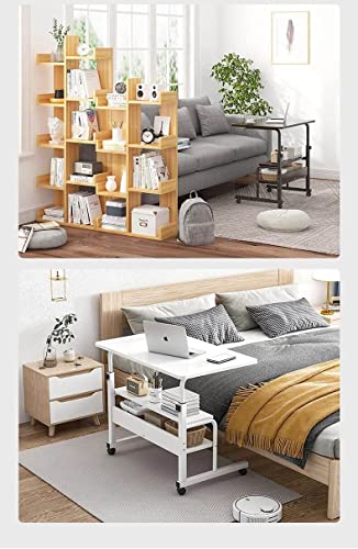 Computer Desk Home Office Desks, Standing Adjustable Laptop Desk For Small Spaces, Portable Work Study Desk Table, Modern Pc Gaming Desk With Storage For Bedroom, Desktop Size 31.5X15.7 Inch White #TOP6