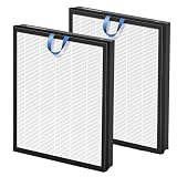 Vital 200S Replacement Filter for LEVOIT Vital 200S and Vital 200S-P Air Purifier, HEPA and High-Efficiency Activated Carbon Vital 200S-P Replacement Filter, Vital 200S-RF, 2 Pack,White