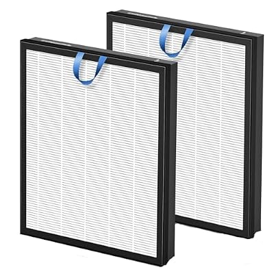 Vital 200S Replacement Filter for LEVOIT Vital 200S and Vital 200S-P Air Purifier, HEPA and High-Efficiency Activated Carbon Vital 200S-P Replacement Filter, Vital 200S-RF, 2 Pack,White