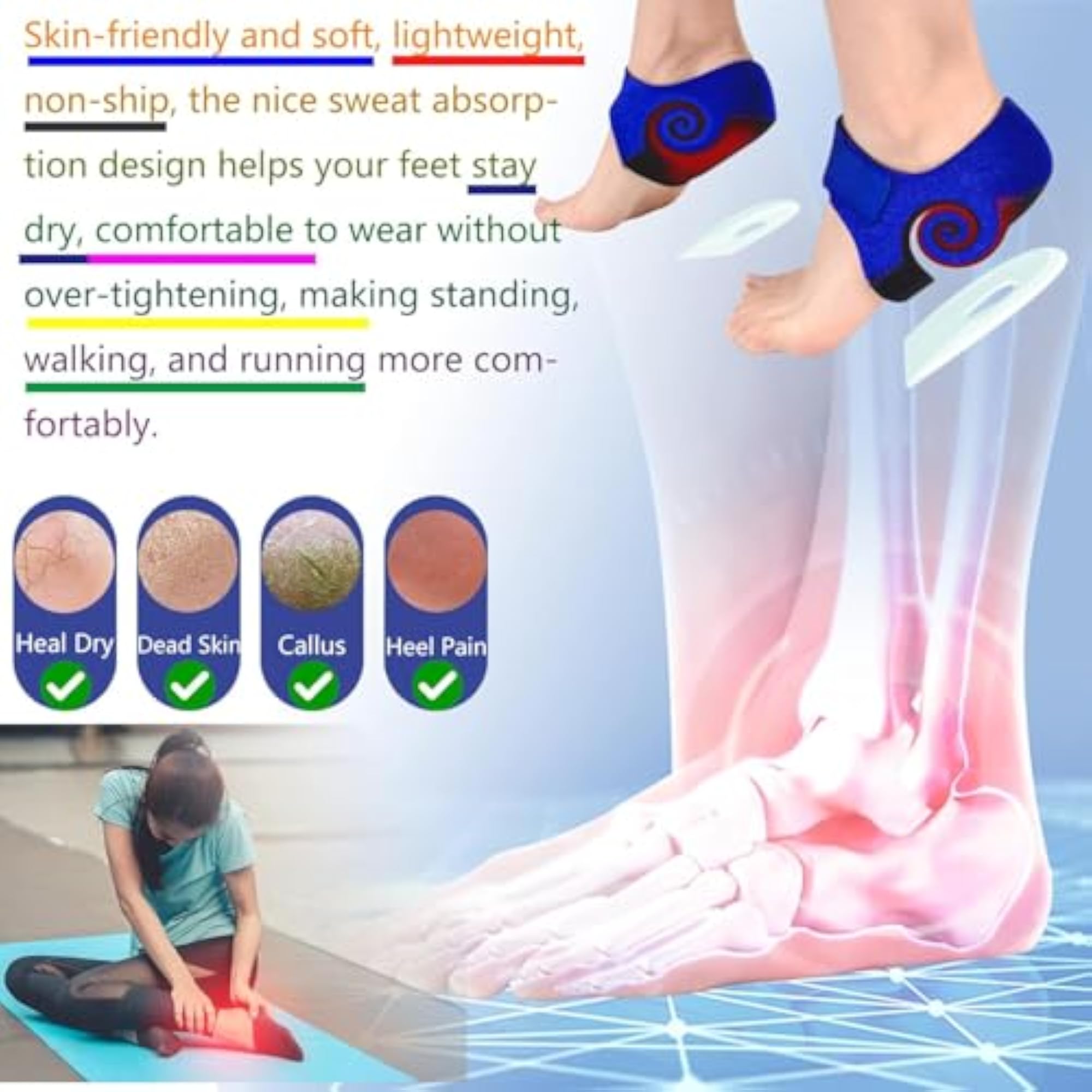 Silicone Gel Heel Protector Pads for Comfort and Support