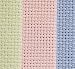KCS 12" x 18" by 3 Pack 14CT Counted Cotton Aida Cloth Cross Stitch Fabric (Light Blue+Pink+Light Green)