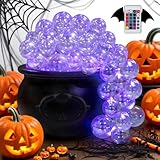 Hexenkessel, CJBIN Halloween Hexenkessel, Halloween Kessel, Hexentopf mit 40 Bubble Lichtkugel und Fernbedienung, Hexen-Kessel Kinder für Hallo-ween Hexenpartys Dekoration, Mehrfarbige Variationen