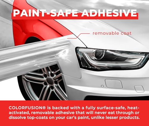 Image of ColorFusion PPF by VViViD, Gloss Polar White Dry Apply PPF Vinyl Car Wrap Roll 6ft x 5ft