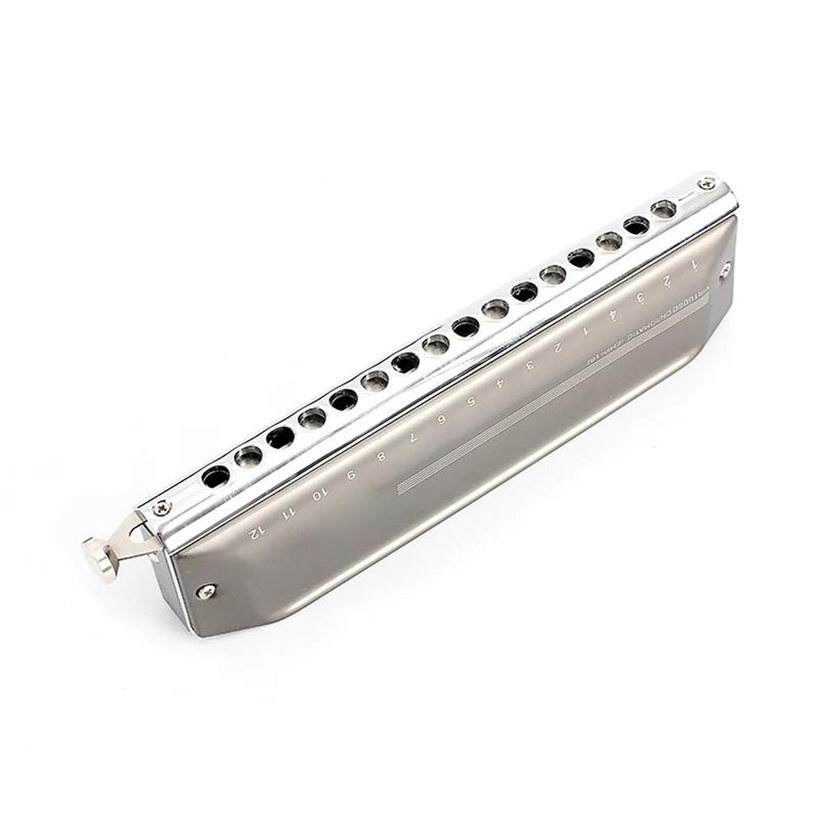 Armonica cromatica a 16 fori in chiave di do, 64 toni, pettine in alluminio resistente, ideale per principianti e professionisti, perfetta per lezioni di musica e spettacoli