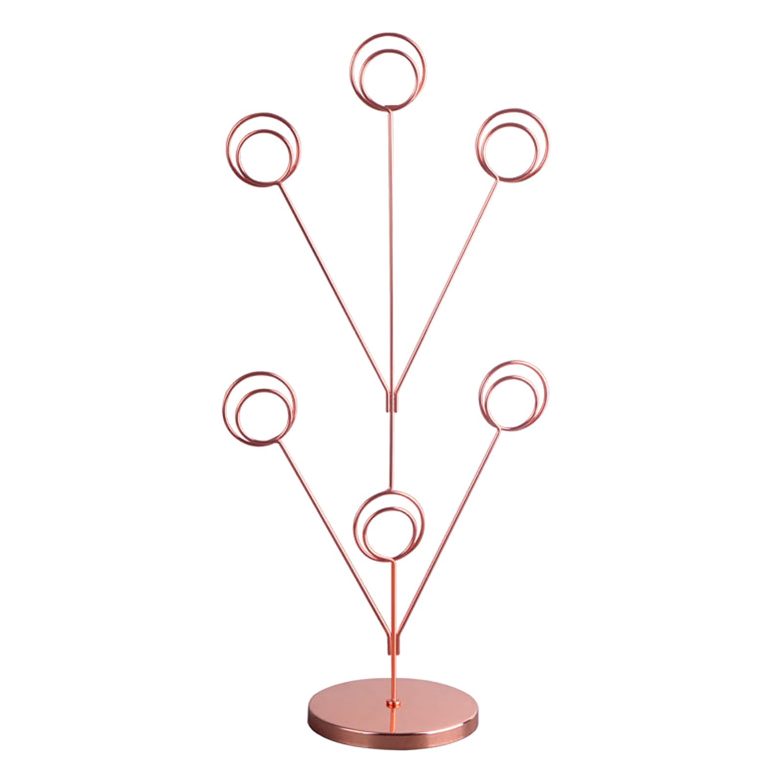 YWLUUOO Round Stand with Photo Tree Holder Ideal for Banquets and Celebrations Elegant Round Stand with Photo Tree Holder Ideal for Banquets and Celebrations