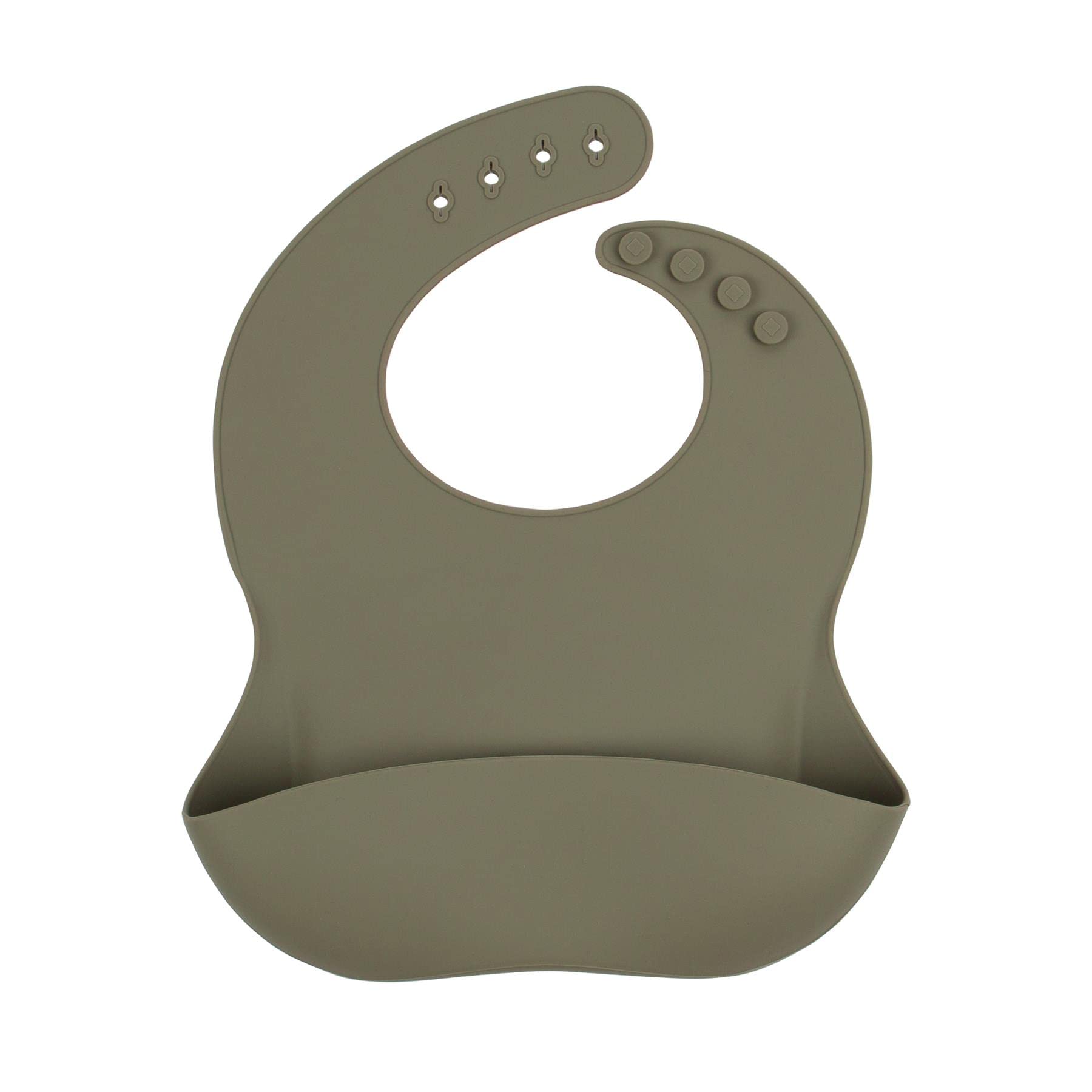 Tiny Dining Baby Bib - Silver Sage - Silicone Baby Weaning Bib Food Catcher Waterproof Toddler Bibs for Babies, Toddlers & Kids