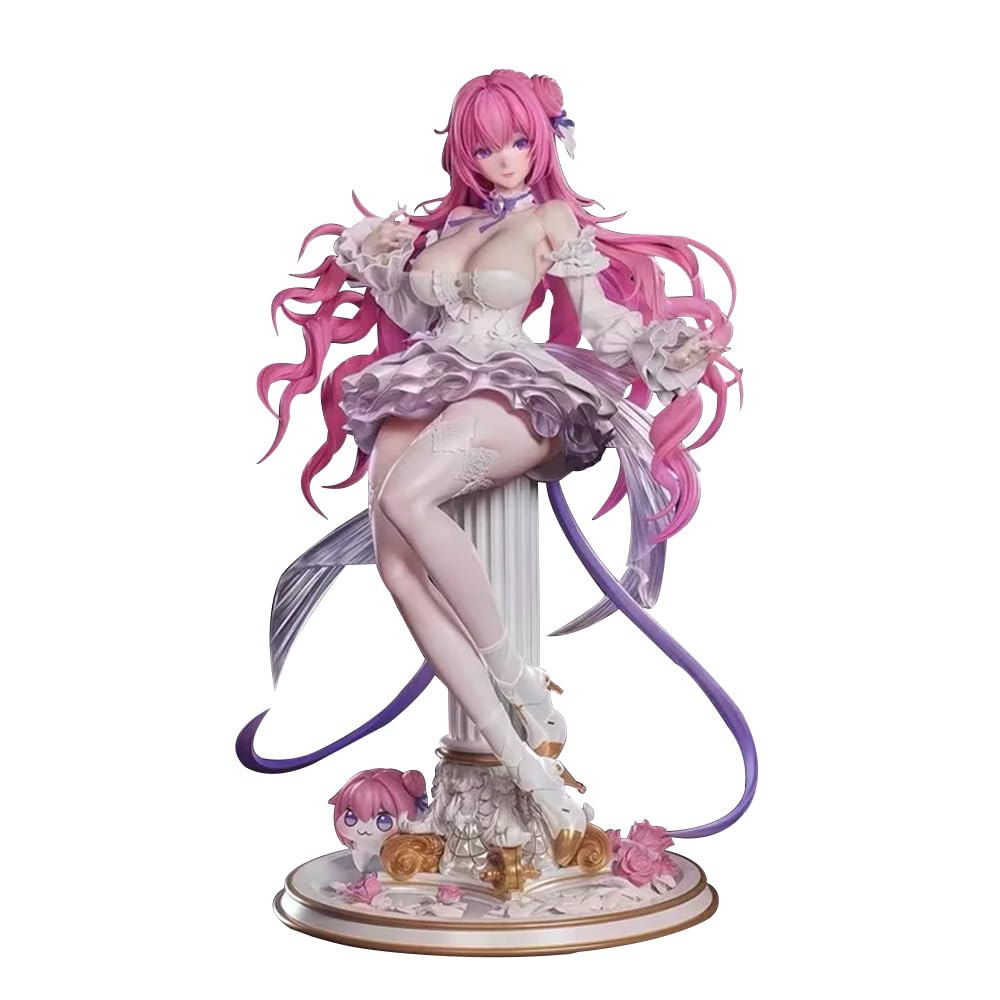 Figurka Dorothys figurka anime, 28 cm NIKKE figurka model duży rozmiar różowa figurka dziewczyny z podstawą filaru dekoracja biurka przedmioty kolekcjonerskie prezent