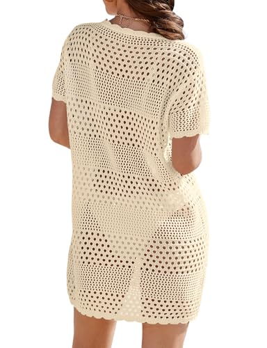 Image of Buauty Womens Swimsuits Coverup Bathing Suits Cover Ups Crochet Swimwear Bikini Beach Dresses 2026 Vacation Outfits
