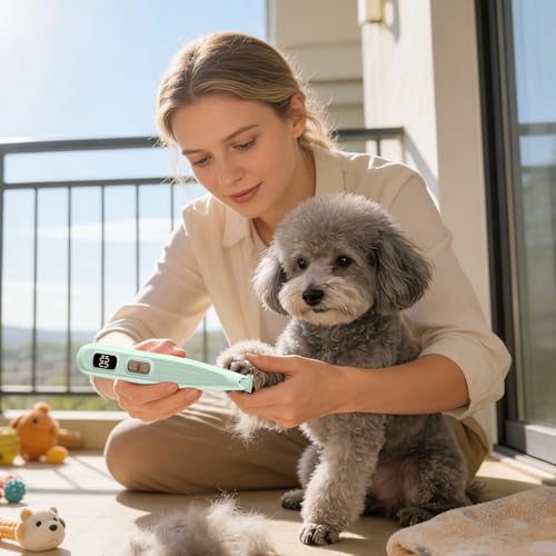 Tondeuse pour chien à 2 vitesses avec écran LCD et batterie autonome - 2